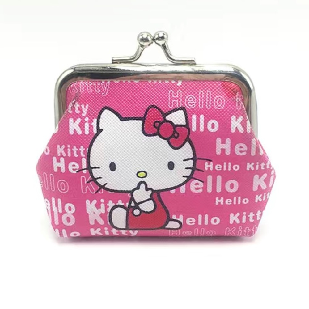 Hello Kitty Coin Purse/ Wallet with Kiss Lock, Approx 3” by 3” (Bundle for less)